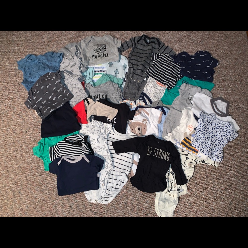 37 piece LOT BABY BOY 0-3